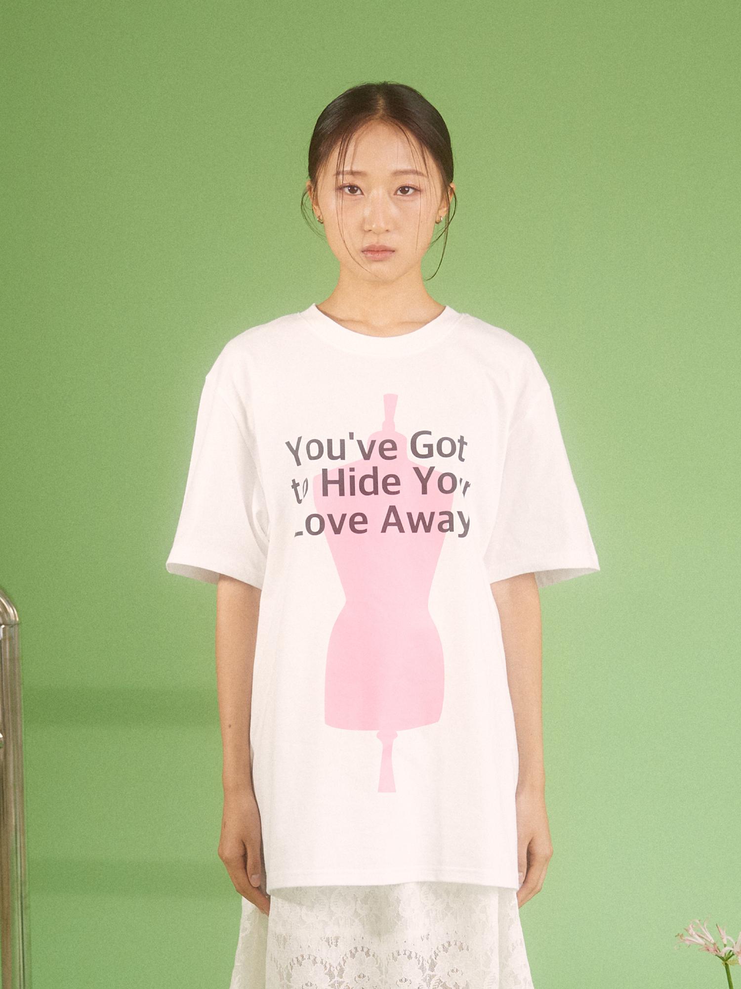 Ryu Young Lettering Mannequin Tee, White