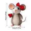 Handmade Felt Valentine's Day Felt Mouse Wool Felt Valentines Day Decor  Christmas Tree
