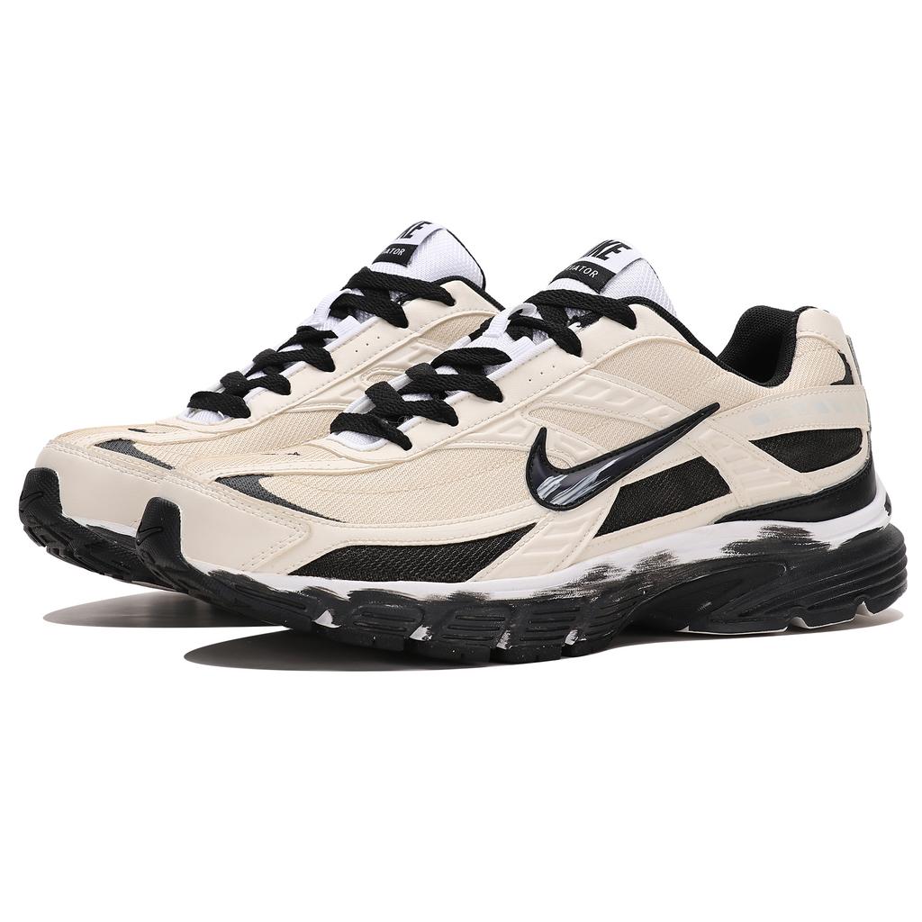 Nike Initiator Cushioning Breathable Support Cushioning Breathable Support Low top Running Shoes Men's Beige Black 394055-100(Team804-)
