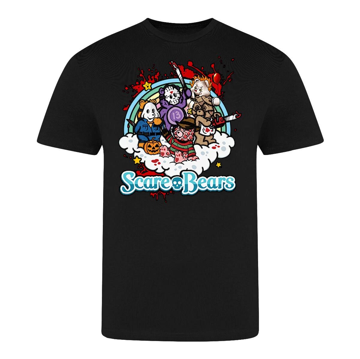 

film movie halloween horror funny retro novelty t shirt for scare bears fans 2XL