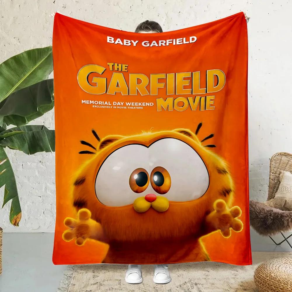 

Hot Anime Cartoon Garfields Printed Blanket Picnic Blankets Warm Blanket Soft and Comfortable Blanket Home Travel Birthday Gift 80x60in