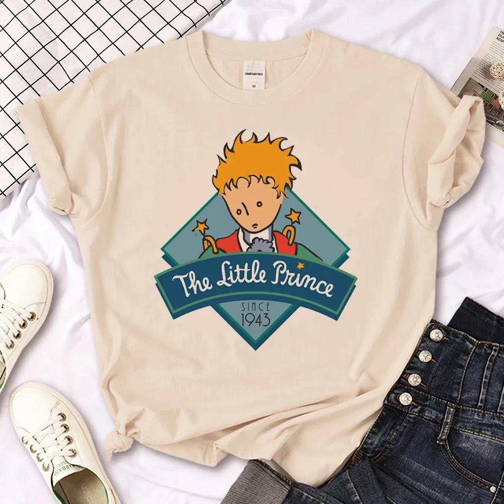 Little Prince T-shirt Women's Summer T-shirt Women's Casual Loose Designer Pattern Clothing