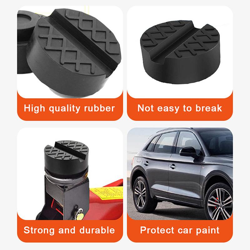 Universal Car Jack Rubber Pads Lift Jack Stand Pad Floor Slotted Car Jack Rubber Pad Frame Protector Adapter Jacking Tool