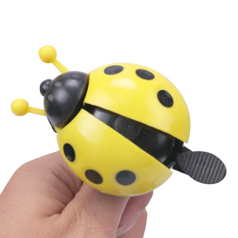 1PC Bicycle Small Bell Cartoon Beetle Ladybug Cycling Bells For Lovely Kids Bike Ride Mini Bell Alarm Bicycle Accessories