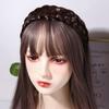 Artifact Fishbone Braid Non-slip Wide Hair Hoop Korean Style Headwear Female Hairbands Wig Headband