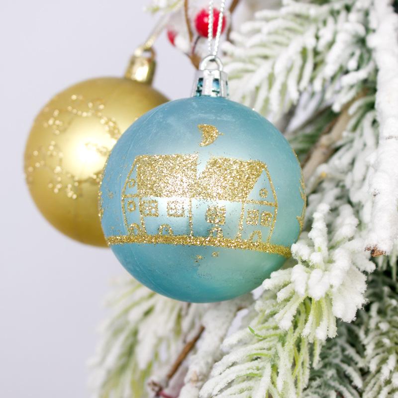 Merry Christmas Ball Ornaments Tree Hanging Pendants Set for Home Decoration Family New Year Celebration Party Decor