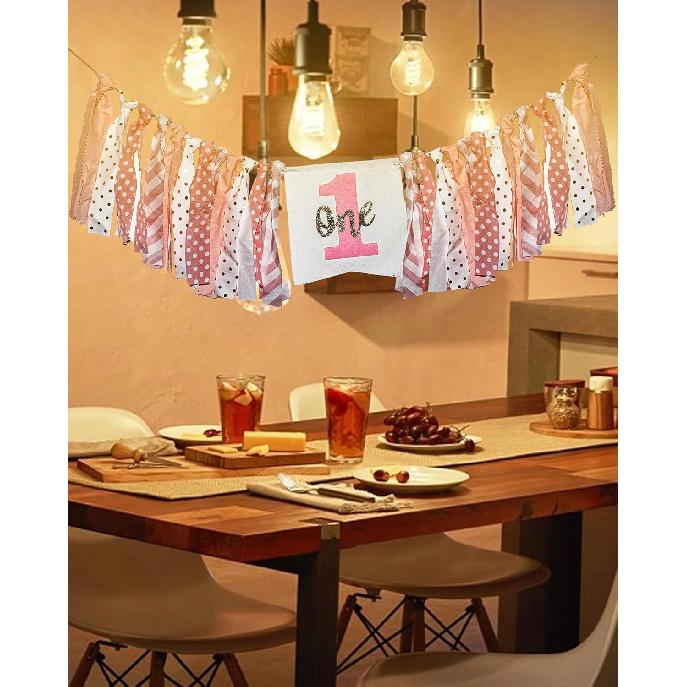 Highchair Banner - 1st Birthday Banner, Strawberry Birthday Decorations,1st Birthday High Chair Banner, 1st/first Birthday Party Decorations,1st