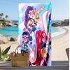 Kpop Dämonenjäger Bedrucktes Strandtuch, Großes Saugfähiges Schnelltrocknendes Handtuch für den Sommer, Outdoor, Schwimmen