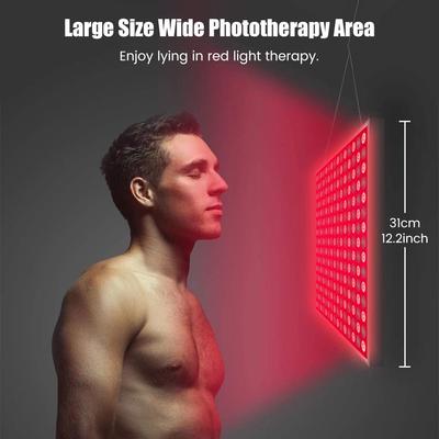45W Red LED Light Therapy Panel 660nm Red 850nm Near Infrared Light Therapy Lumbar Muscle Strain Relief Wrinkle And Spot Remover