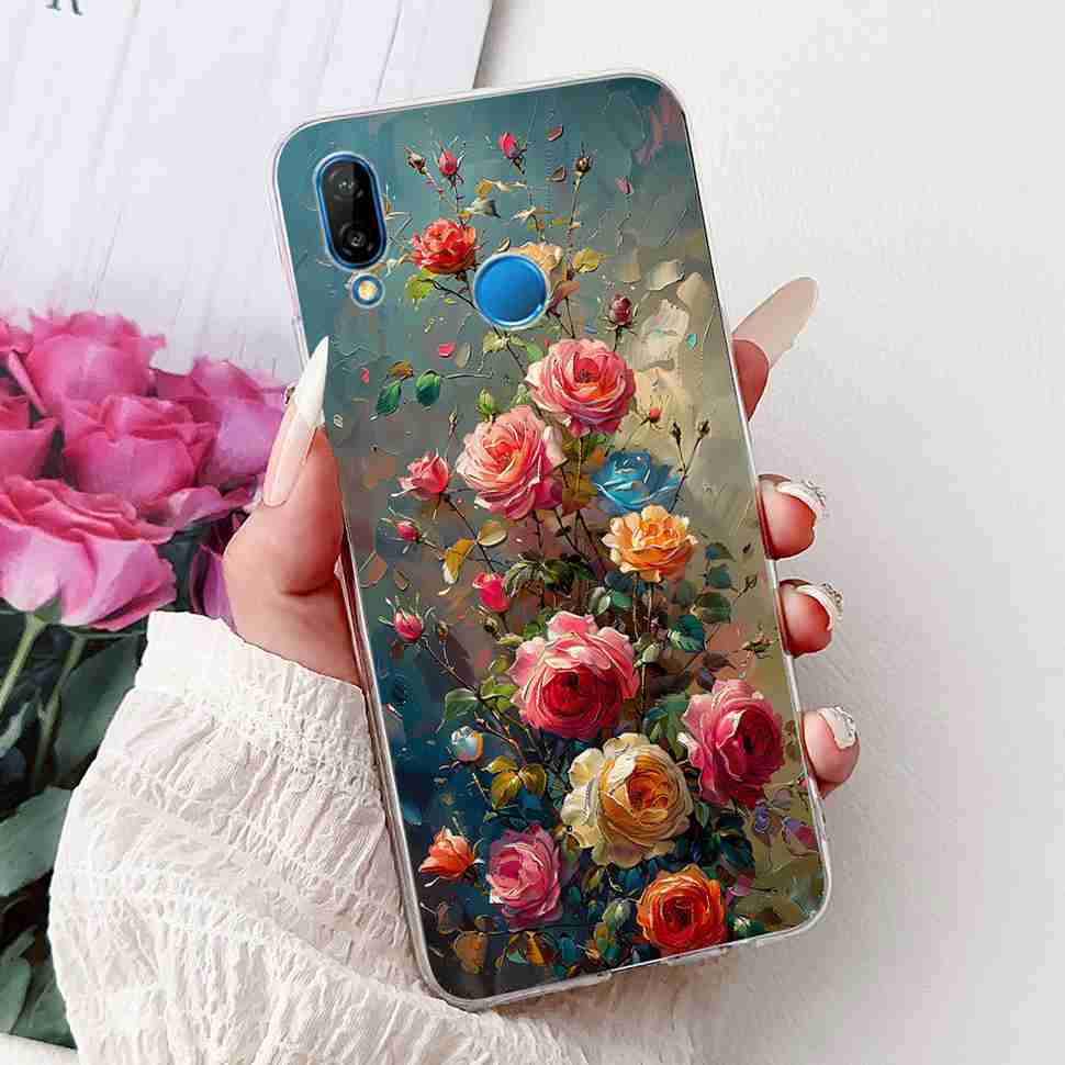 Protective Cases For Huawei P20 Lite ANE-TL00 Case New Cartoon Cat Print Silicone TPU Cover For Huawei P20 Lite ANE-LX1 Shell