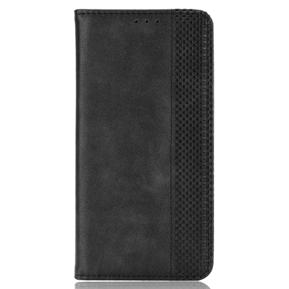 For itel A95 5G Leather Case Wallet Stand Retro Texture Phone Cover