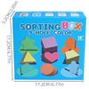 Montessori Baby Geometric Shapes Sorting Box for Ages 4-6 - Educational Color Matching & Cognitive Development Toy