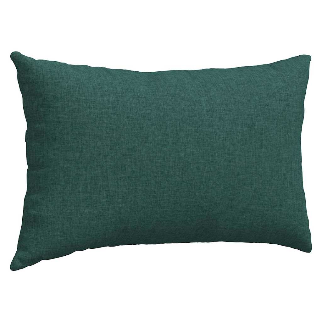 Sofa Cushions 2 Pcs Dark Green 50 X 30 Cm Fabric