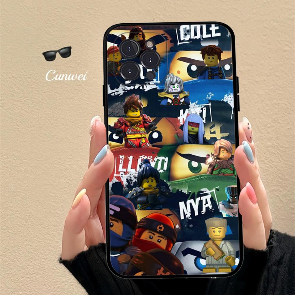 Custodia per Telefono Anime N-NinjagoS Per IPhone 16 15 14 11 12 13 Mini Pro XS Max Cover 6 7 8 Plus X Funda Shell