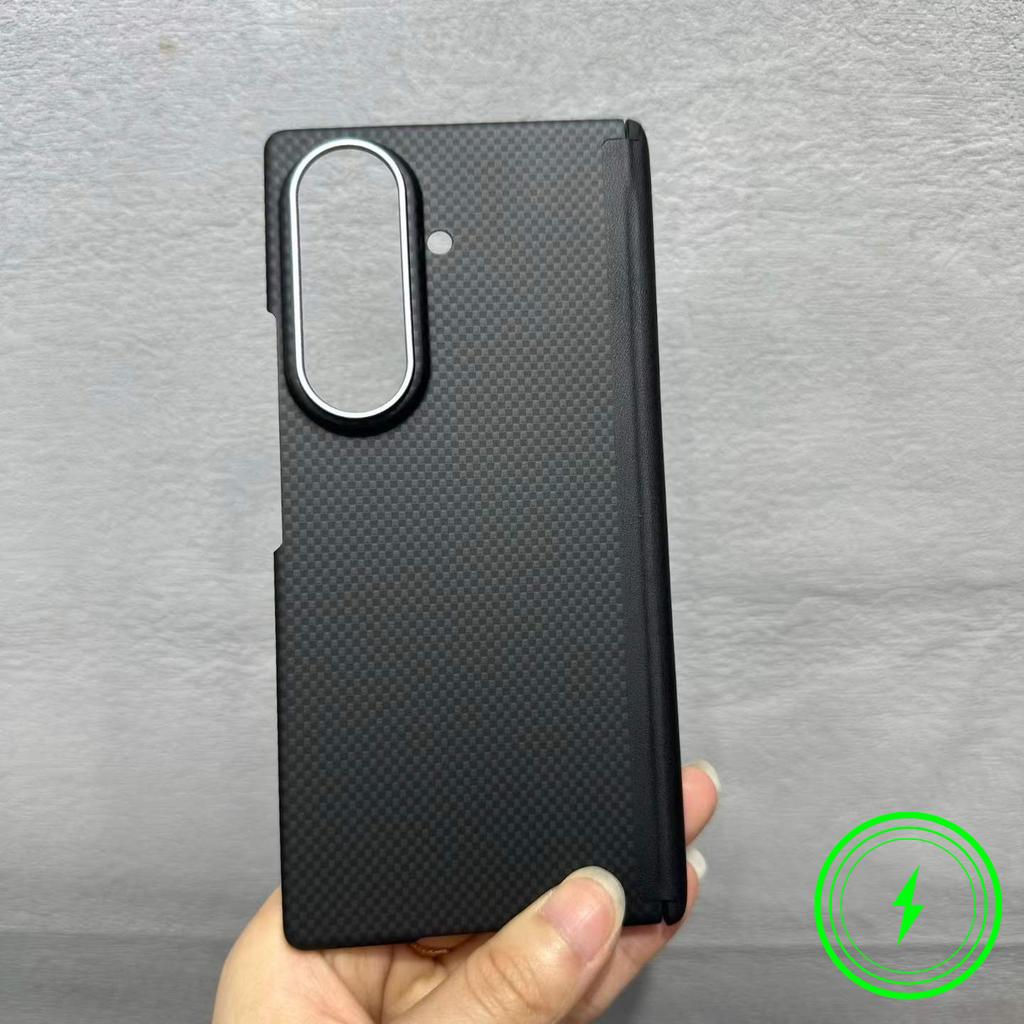 Business Sle Kevlar Feel Magnetic Case for For Samsung Galaxy Z Fold 8 Ultra 7 6 Carbon Fiber Texture PC Skin Feel Protect Cover