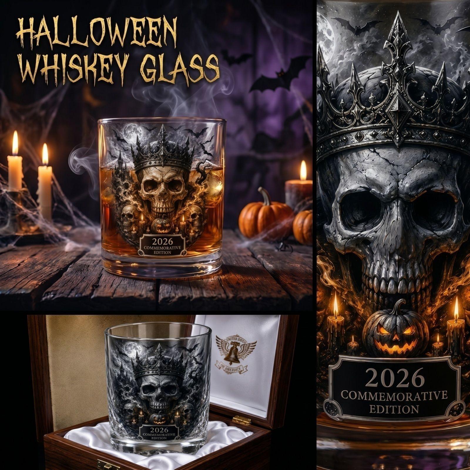 Glasses Halloween Theme Glass Tumblers for Adults Drinking One Size