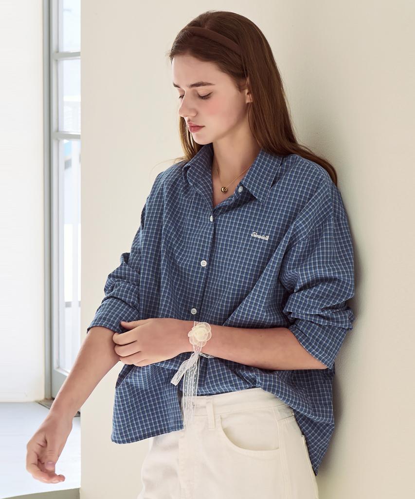SLOWLOLLI Square Check Shirt_2 Colors