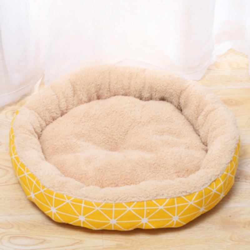 

Новый стиль овечья шерсть простой стиль собачья будка холст напечатанный мультфильм кошка гнездо домашнее животное S