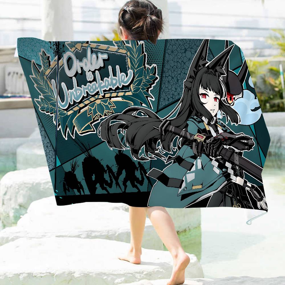 Zenless Zone Zero Hoshimi Miyabi Microfiber Beach Towel Absorbent Quick Dry Soft Yoga Swimming Resort Mountain Climbing Towel