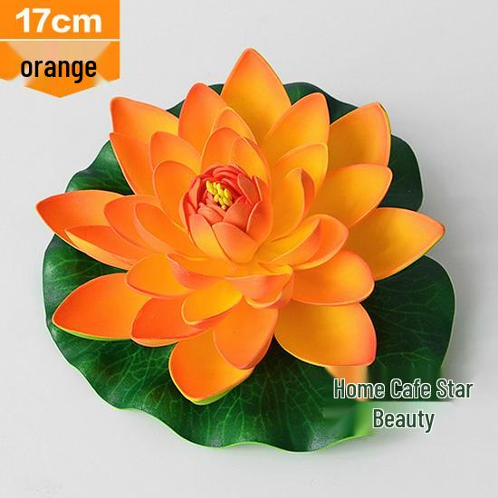 Artificial Lotus Leaf Water Lily for Pond, Fish Tank Decoration, Landscaping, or Buddha Ornaments