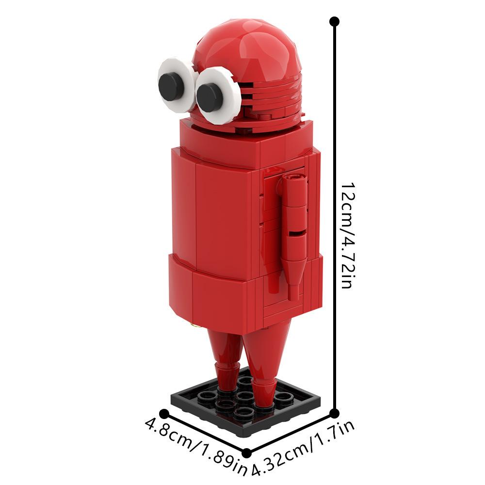 Repo Bausteine Spielzeug REPO Blocks Set Horror Kopf Mann Ente Unbekannter Dünner Mann Fliege Konstruktionsblock Figuren für Jungen Geschenke