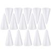 10Pcs Foam Cones for DIY Crafts White Polystyrene Cones Kids Preschool Kindergarten Church Home Art Projects Painting Gluing