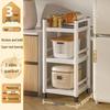 Jmo Multi-layer Microwave Oven Floor-standing Storage Rack with Gap Shelves
