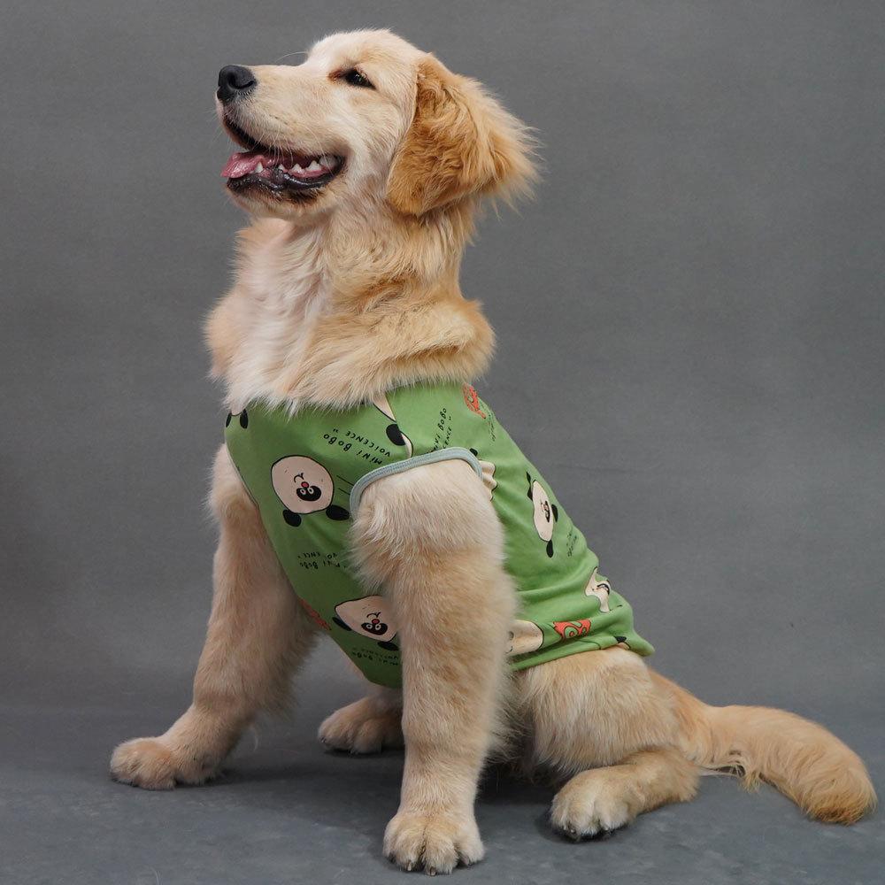 Dog clothes Medium-sized dog spring and summer anti-hair golden retriever clothes Summer sun protection pet vest Big dog new