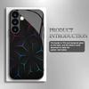 Technology oriented tempered glass phone case suitable for Samsung Galaxy S26 S25 S24 S23 S22 S20 FE/Ultra/Plus anti drop