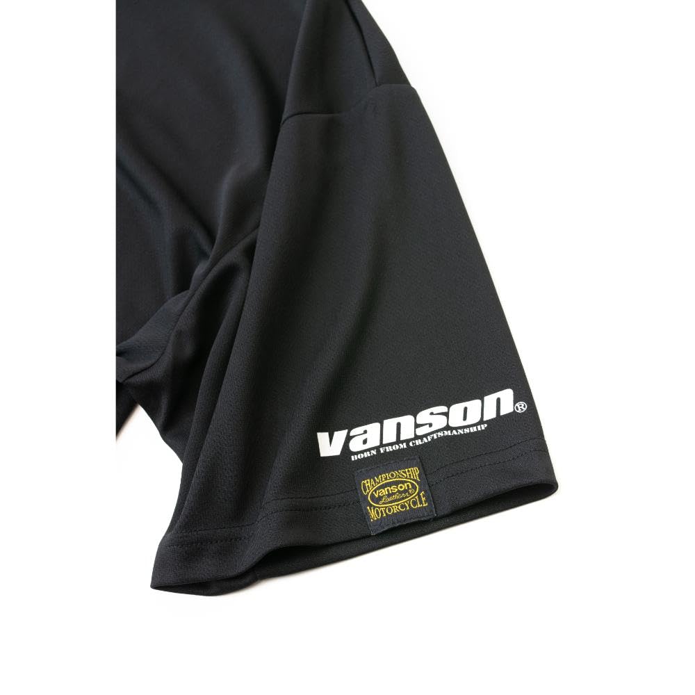 Vanson Streetwear Mesh T-Shirt, Black