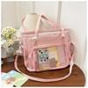 Ballet Girls Large Capacity Kawaii Itabag Japanese Transparent Jk Shoulder Crossbody Bags Gift For Friends Teenage School Bags
