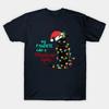 Funny Christmas Lights Black Cat Xmas Gift T Shirt New 100 Cotton Short Sleeve ONeck Tshirt Casual Unisexs Top