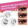 Self-adhesive Faux Mink Lashes False Eyelashes 3 Pairs Eyelashes Wispy Natural Lashes Extension Eye Makeup