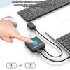 USB3.0 Umschalter 2 Computer teilen Tastatur und Maus Drucker Scanner Webcam 2 in 1 Out/1 in 2 Out USB Umschalter Splitter