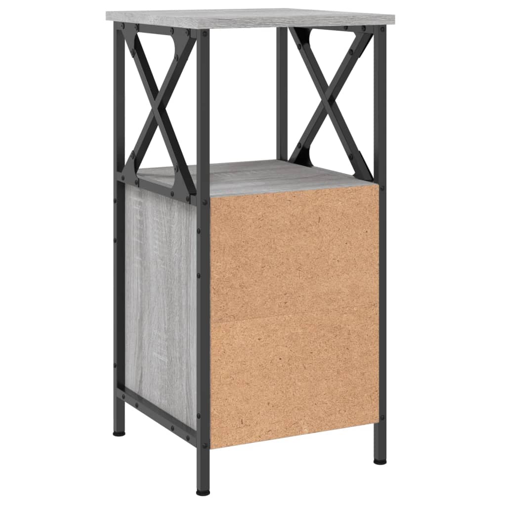 Nightstands (2 pcs) Grey Sonoma 34 x 35.5 x 70 cm engineered wood