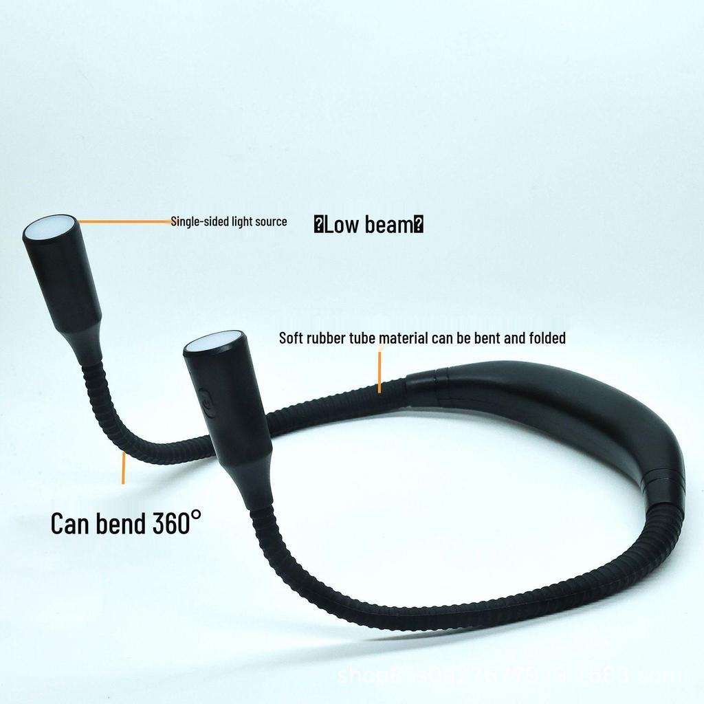 USB Rechargeable Neck Light for Eye Protection - Lightweight, Multifunctional Reading and Study Lamp for Students