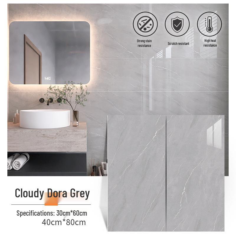 Waterproof Gold-Plated Imitation Tile Wall Sticker for Bathroom and Kitchen Renovation