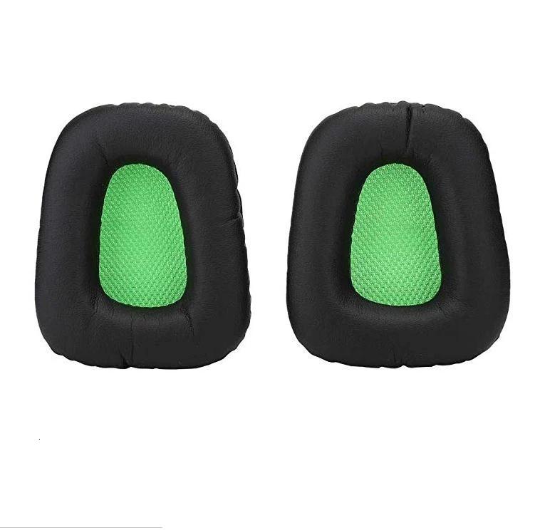 Подушечки для наушников Razer Electra V2 V1, сменные амбушюры, мягкая протеиновая кожа, пена с эффектом памяти, губка, чехол для наушников зелёный