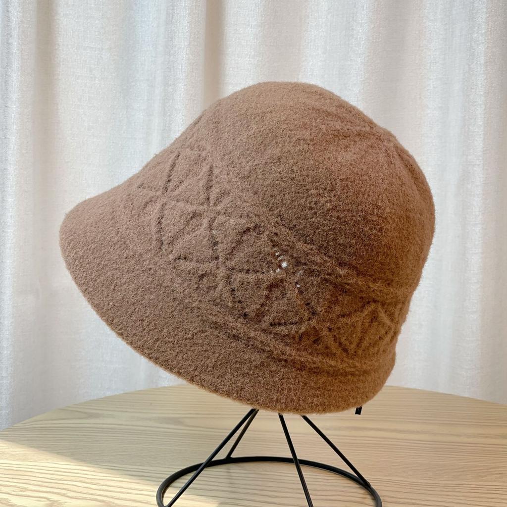 Knitted Fisherman's Hat Children's Autumn and Winter New Basin Hat Thermal Bucket Hat Foldable