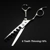 6.0 Inch Freelander Left-Hand Hole Scissors, Hair Scissors, Haircut Scissors With 6 Teeth, Thin Scissors, For Left-Handed People