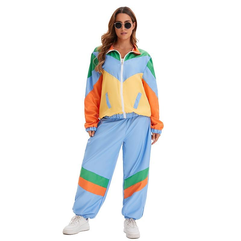 New men's and women's retro hip-hop rock jacket costumes hippie prom stage costumes