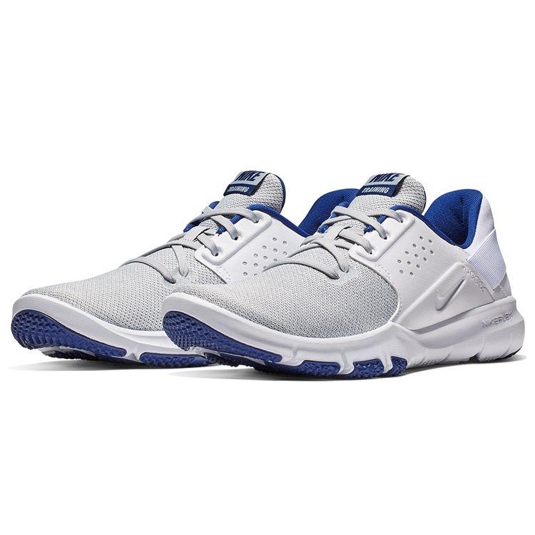 Nike Flex Control 3 Wolf Grey Deep Royal Blue Tênis Masculino Branco AJ5911-004