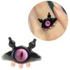 9Pcs Funny Resin Open Finger Ring Cartoon Little Monsters Eyeball Ring Unique Irregular Ring Fashion Jewelry Decoration