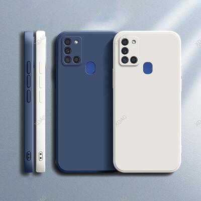 Fashion Offical Liquid Silicone Case for Samsung Galaxy A21S A31 A41 A51 A71 Cute Luxury Funda Couples Back Cover Coque