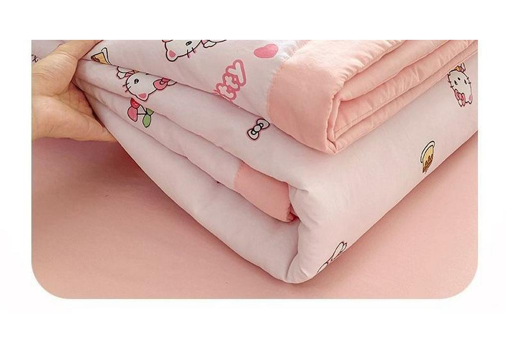 Xinjiang Cotton Summer Quilt - Double or Single Air Conditioning, Machine-Washable, Dorm-Friendly, Lightweight Cool Quilt