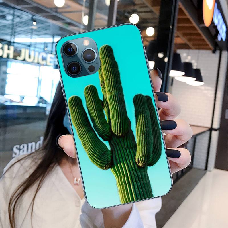 Green Plants Phone Case For Iphone 11 12 13 14 Pro Max 7 8 Plus X Xr Xs Max Se2020 Mini Case