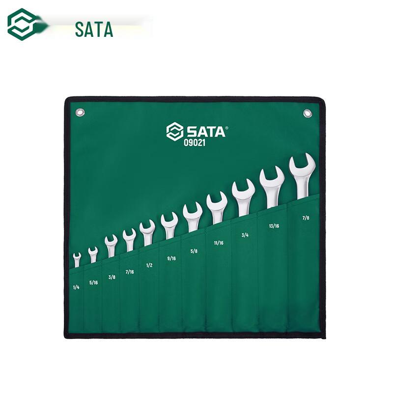 SATA 11-Piece Imperial Combination Wrench Set 11-piece set