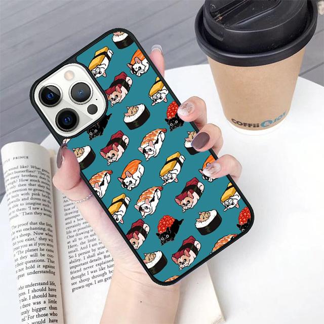 Cute French Bulldog Phone Case Cover For iPhone 17 Air 16 15 14 Plus For Apple 16 11 12 13 Pro Max Coque