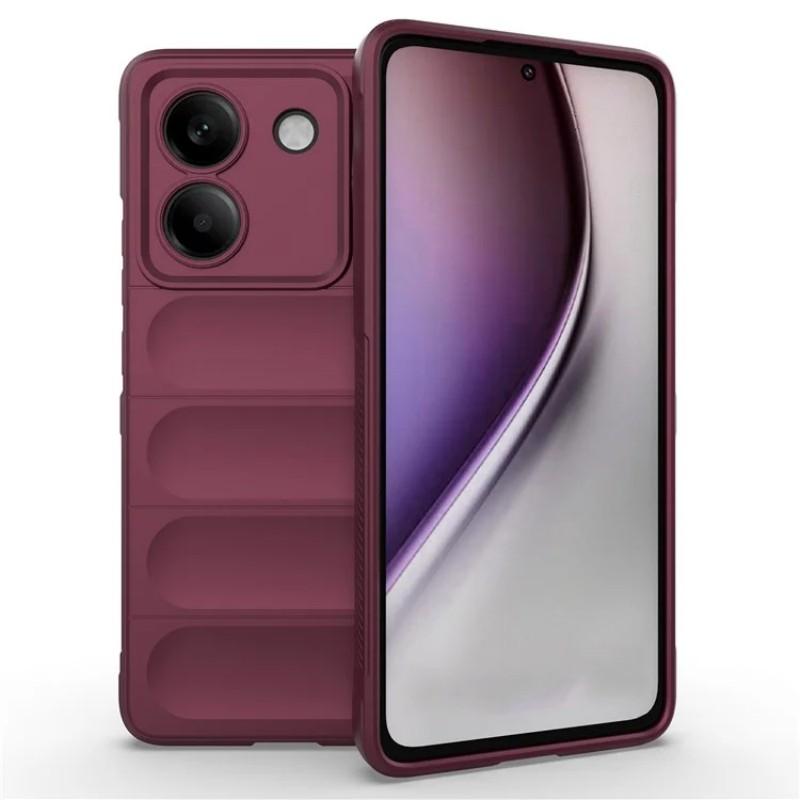 For Xiaomi Poco M7 Pro 5G TPU Case WANLONFENG HD Series Anti Slip Phone Cover with Tempered Glass