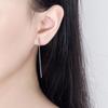 Wassertropfen Lange Nadel Ohrlinie Damen Trend Temperament Einfach und Niedlich Nischendesign Ohrringe Ohrlinie High Heels Ohrringe